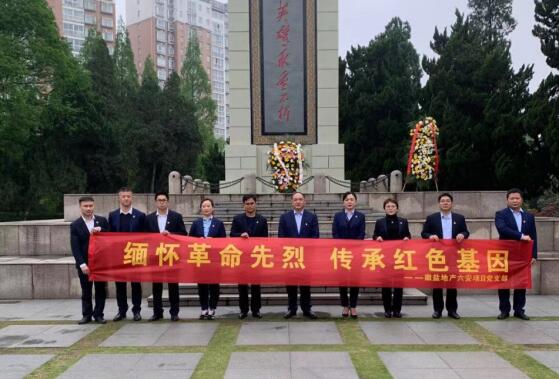 徽盐地产六安项目党支部开展“思念革命英烈 传承红色基因”主题运动